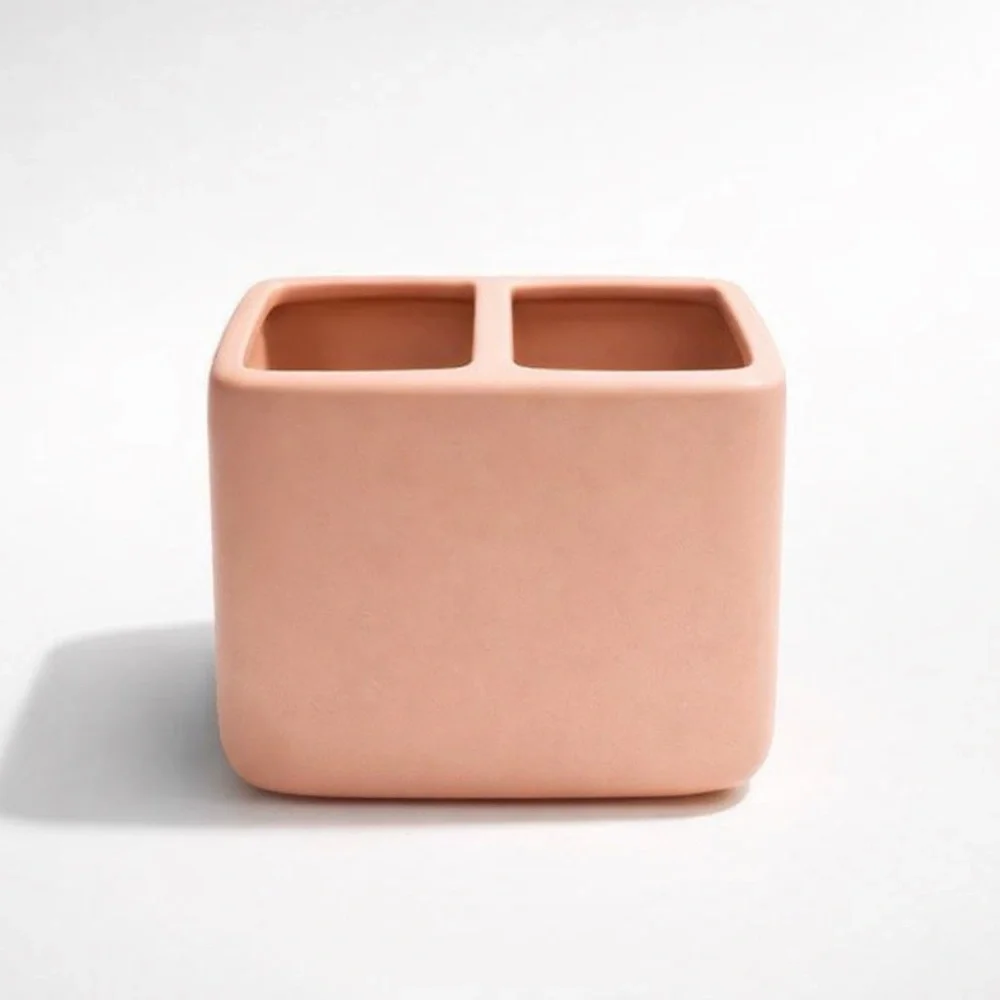 80’S NOSTALGIC VINTAGE PINK TOOTHBRUSH HOLDER - EUC BARBIECORE VIBES BATHROOM‎